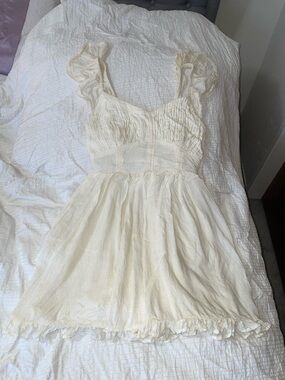 Shyanne Cream Ruffled Sundress